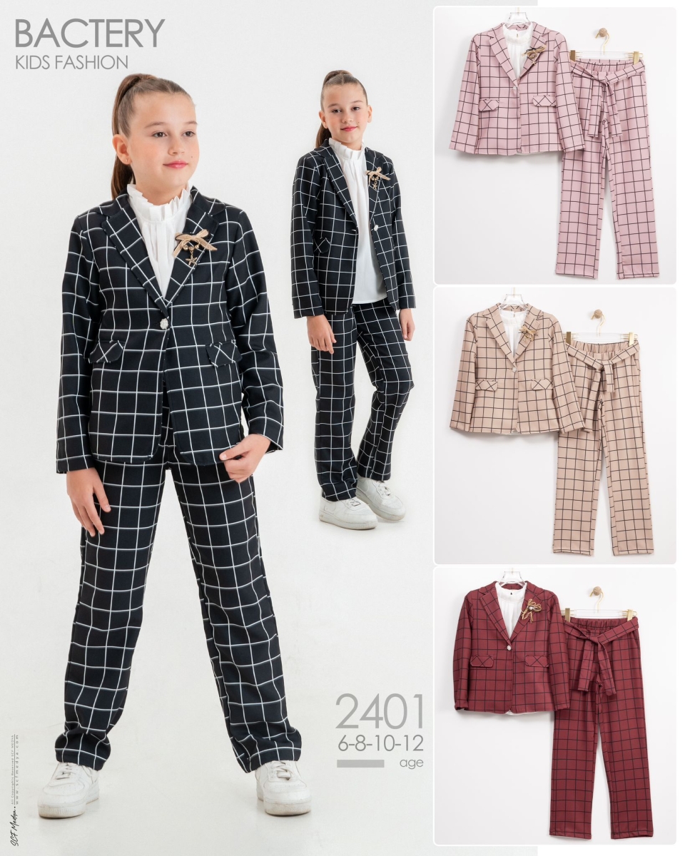 KIZ 6-12 YAŞ 3LÜ EKOSELİ TAKIM